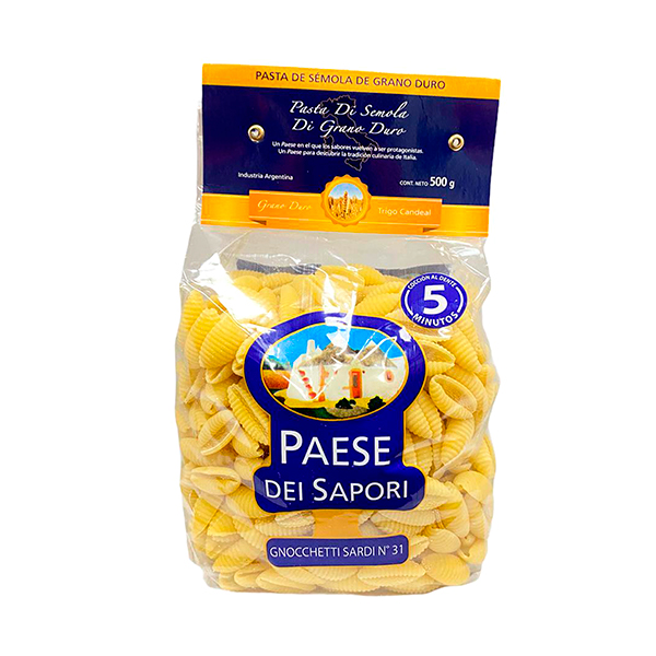 Pasta de sémola. Gnocchetti n°31 - Paese Dei Sapori