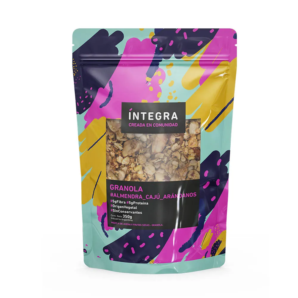Granola almendra, caju, arandanos x 350 gr - Íntegra
