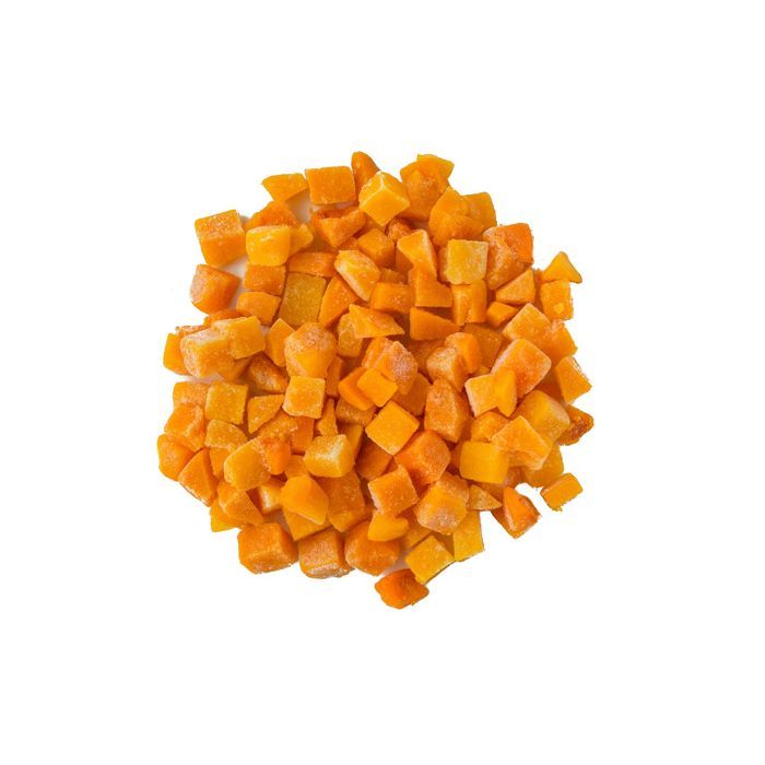 Calabaza en cubos
