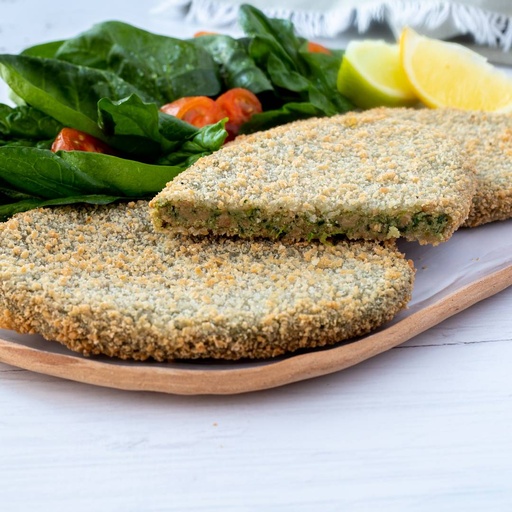 Milanesas de soja con espinaca - Solimeno