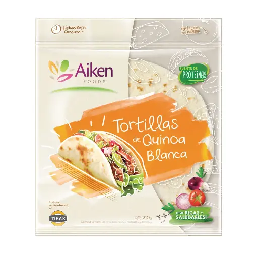 Tortillas de quinoa blanca x 210 gr - Aiken