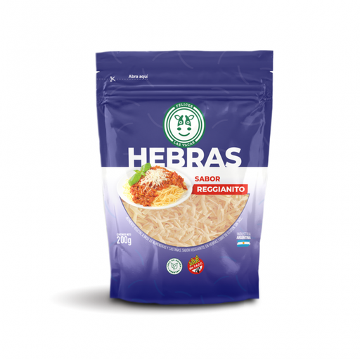 Reggianito en hebras 200g - Felices las vacas