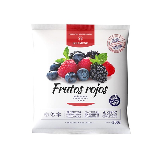 Mix de frutos rojos bolsita x 500 gr - Solimeno